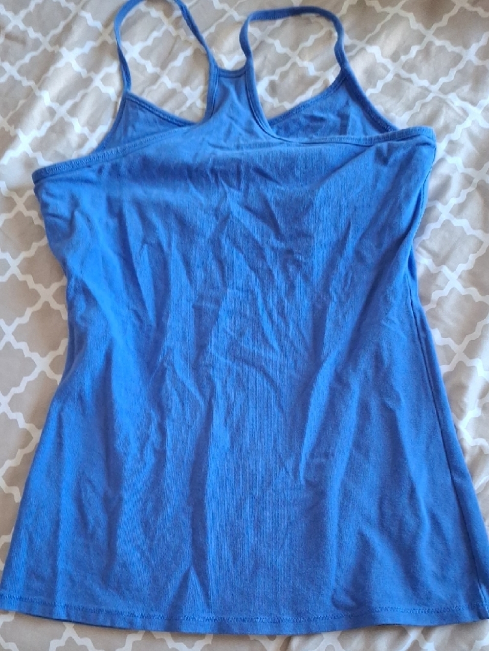 Express Blue Racerback Tank Top - Picture 3 of 4